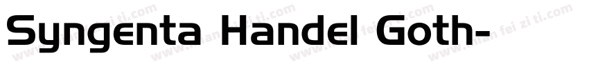 Syngenta Handel Goth字体转换